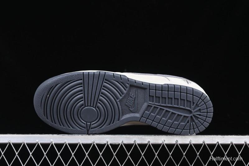 Nike SB Dunk Low Chrome Hearts Collaboration Cross Print Grey Swoosh Anniversary Custom Low-Top Casual Sneakers - DJ2024-064