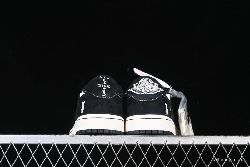 Nike Travis Scott x Fragment Design x Air Jordan 1 Low OG SP AJ1 Collaboration Sneakers - SJ2086-138