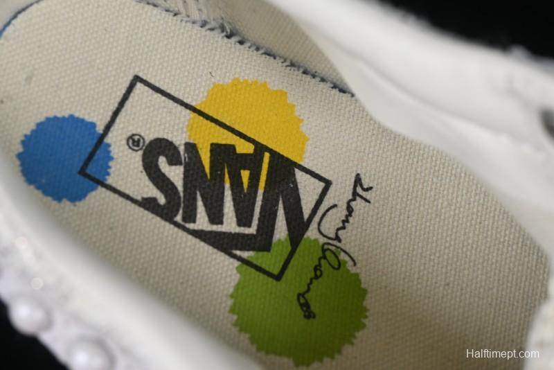 Vans Skool Ext Pearl White Low-Top Casual Skate Shoes - VN000EEMQC5