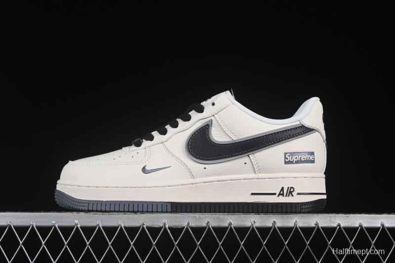 Nike Air Force 1 '07 Low Supreme Collaboration Two-Tone Beige Low-Top Casual Sneakers - XZ6188-362