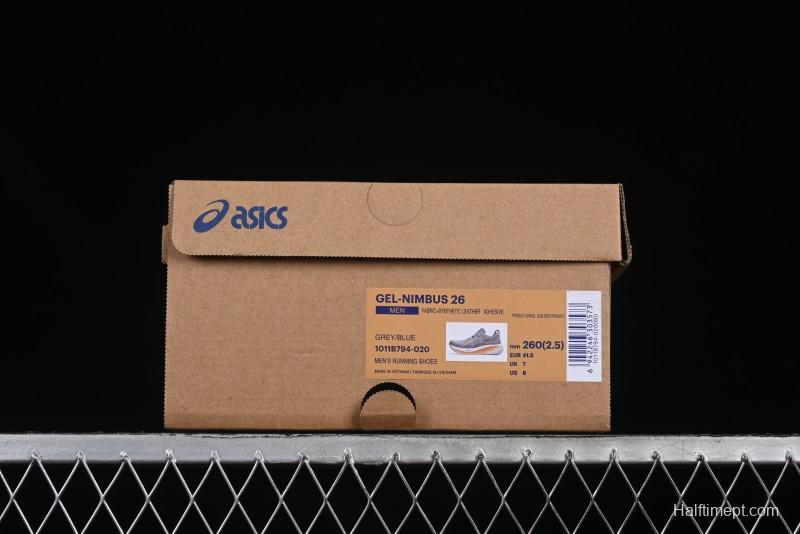 Asics Gel-Nimbus 26 Retro Breathable Casual Shoes Cushioned Men's Durable Running Shoes - 1011B794-020