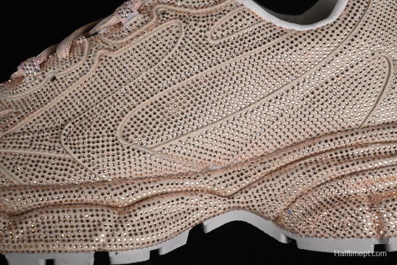 Balenciaga Phantom Sneaker Champagne Gold Full Diamond Trend Running Shoes - W3XL59645