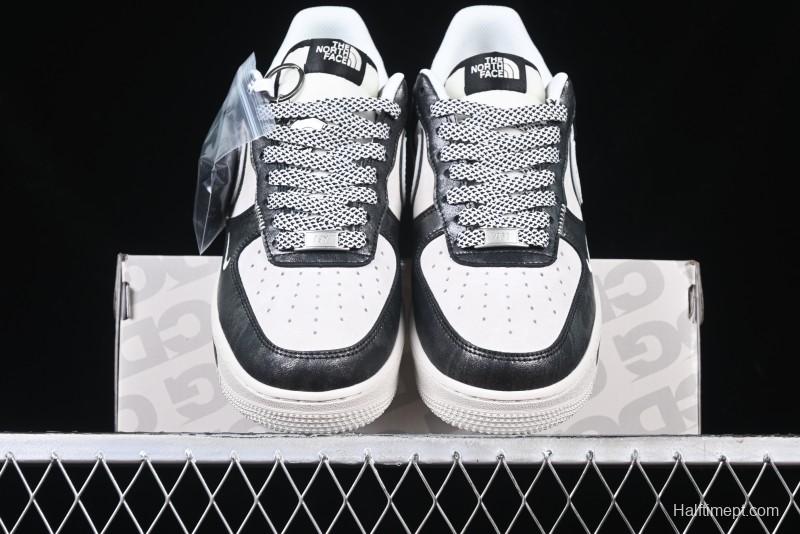 Nike Air Force 1 '07 Low The North Face Collaboration - Leather Graffiti Casual Sneakers - DM6688-008