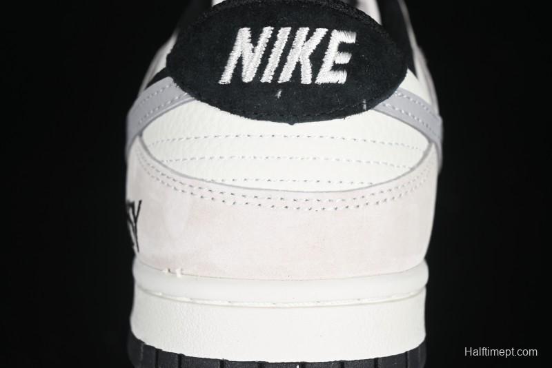 Nike SB Dunk Low Stussy Collaboration Grey Pig Suede Anniversary Custom Low-Top Casual Skate Shoes - DJ2024-061
