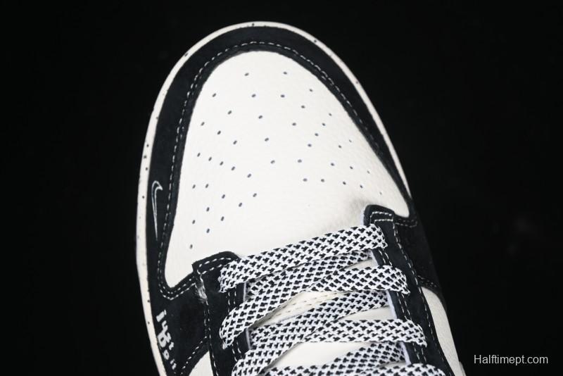 Nike SB Dunk Low The North Face Collaboration Beige Black Iridescent Swoosh Anniversary Custom Low-Top Casual Skate Shoes - DM6868-018