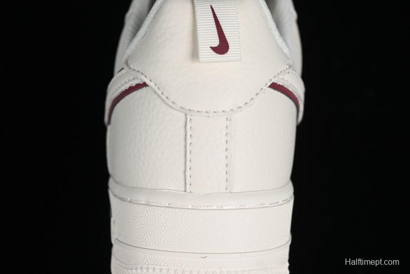 Nike Air Force 1 '07 Low Classic Burgundy Mini Swoosh Starry Sky Low-Top Casual Sneakers - MJ0319-025