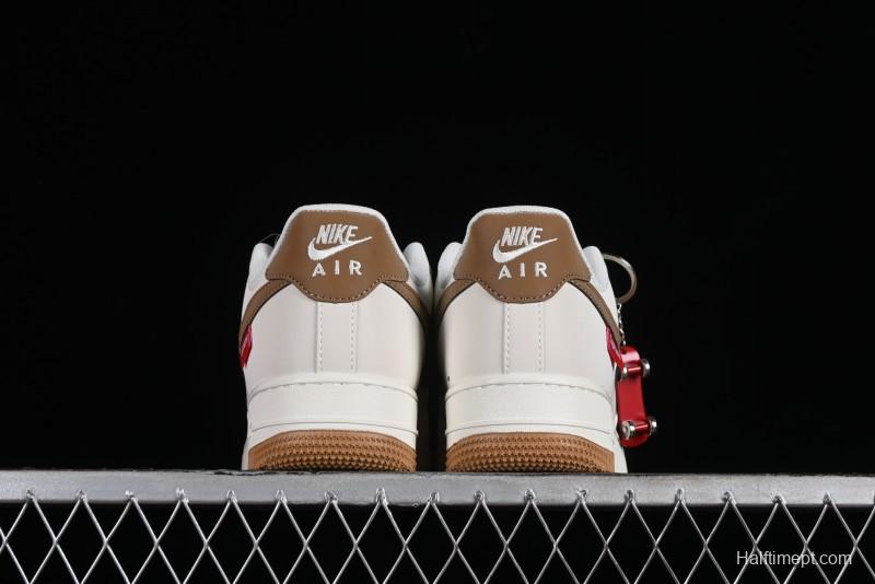 Supreme x Nike Air Force 1 '07 Low Skateboarding Shoes - Coffee Brown - HD1968-019