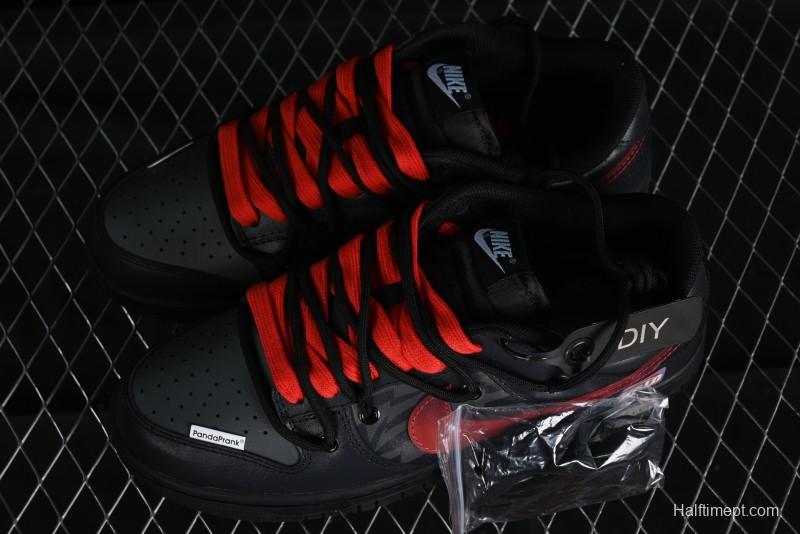 Nike Dunk Low Panda Prank Universe Exploration - Boundless Abyss Cool Black SB Strap Low Top Casual Skate Shoes - DV0831-002