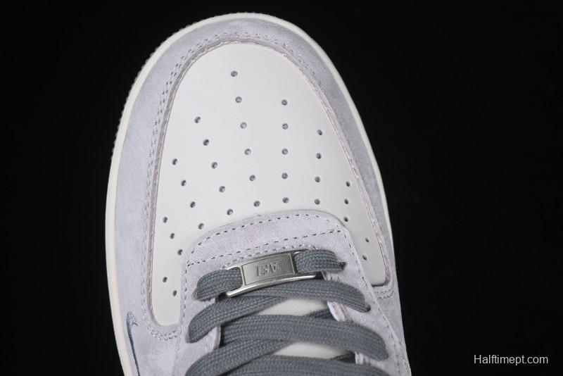 Nike Air Force 1 '07 Low The North Face Collaboration Grey Pigskin Grey Sole Low-Top Casual Sneakers - XZ6188-915