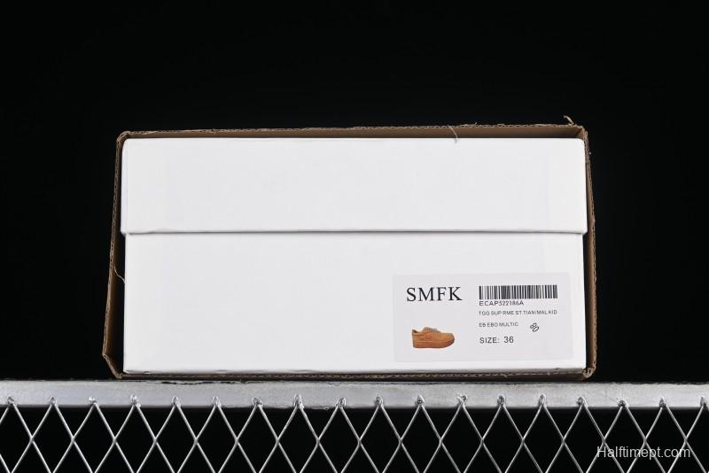 SMFK Comfortable Chunky Sole White Sneakers - T.D4