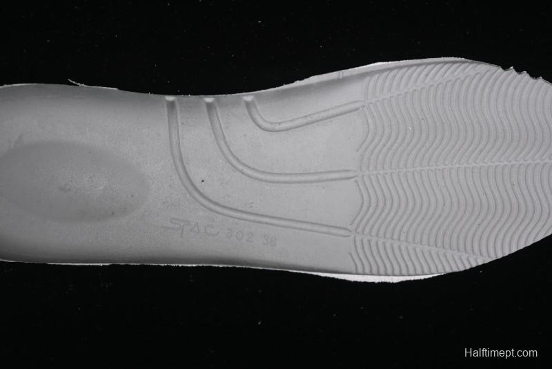 Alexander McQueen Oversized Sneakers with Mirror Silver Heel - White Leather Lace-Up Shoes