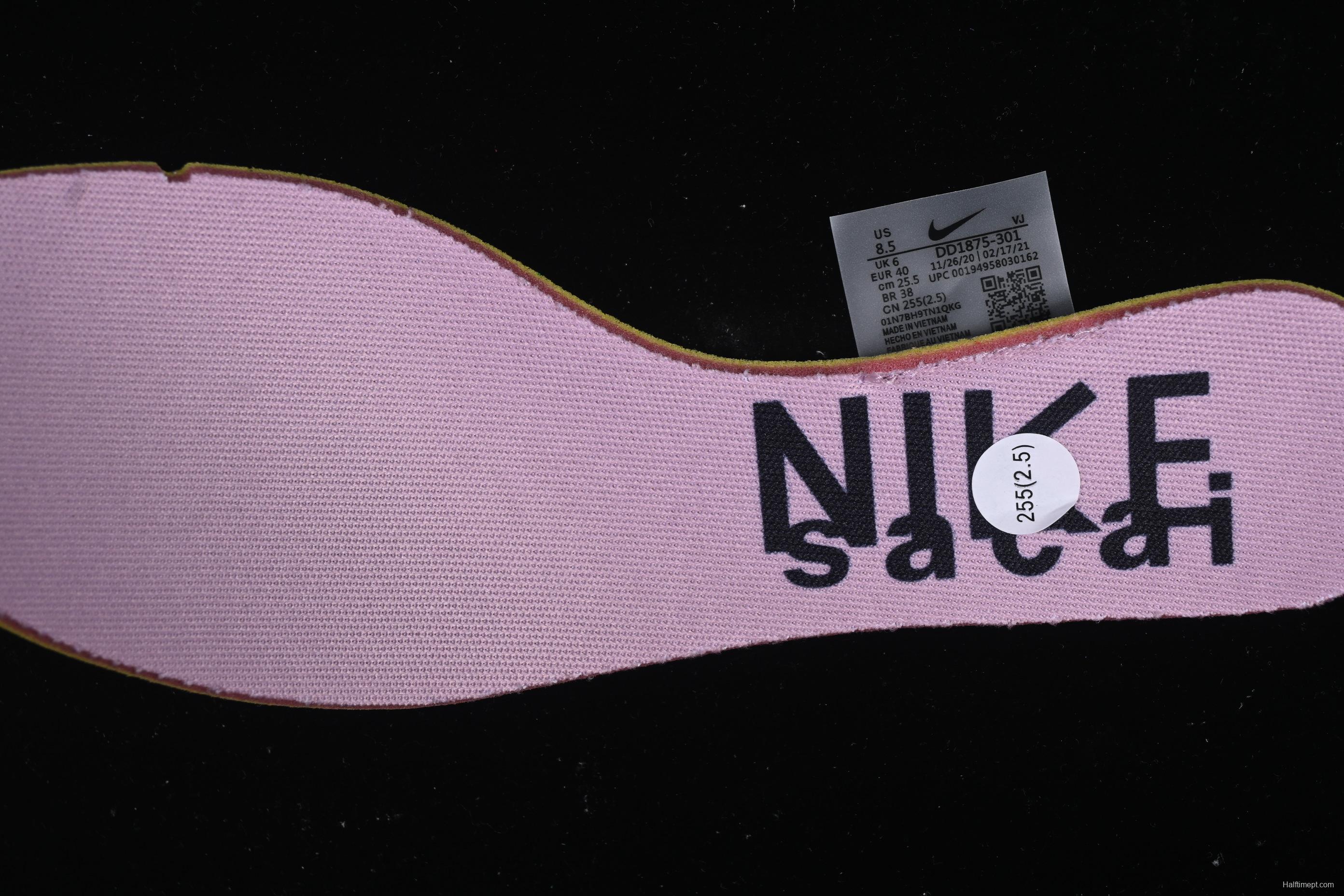 Nike x Sacai VaporWaffle "Pink/Sail" Women's Sneakers