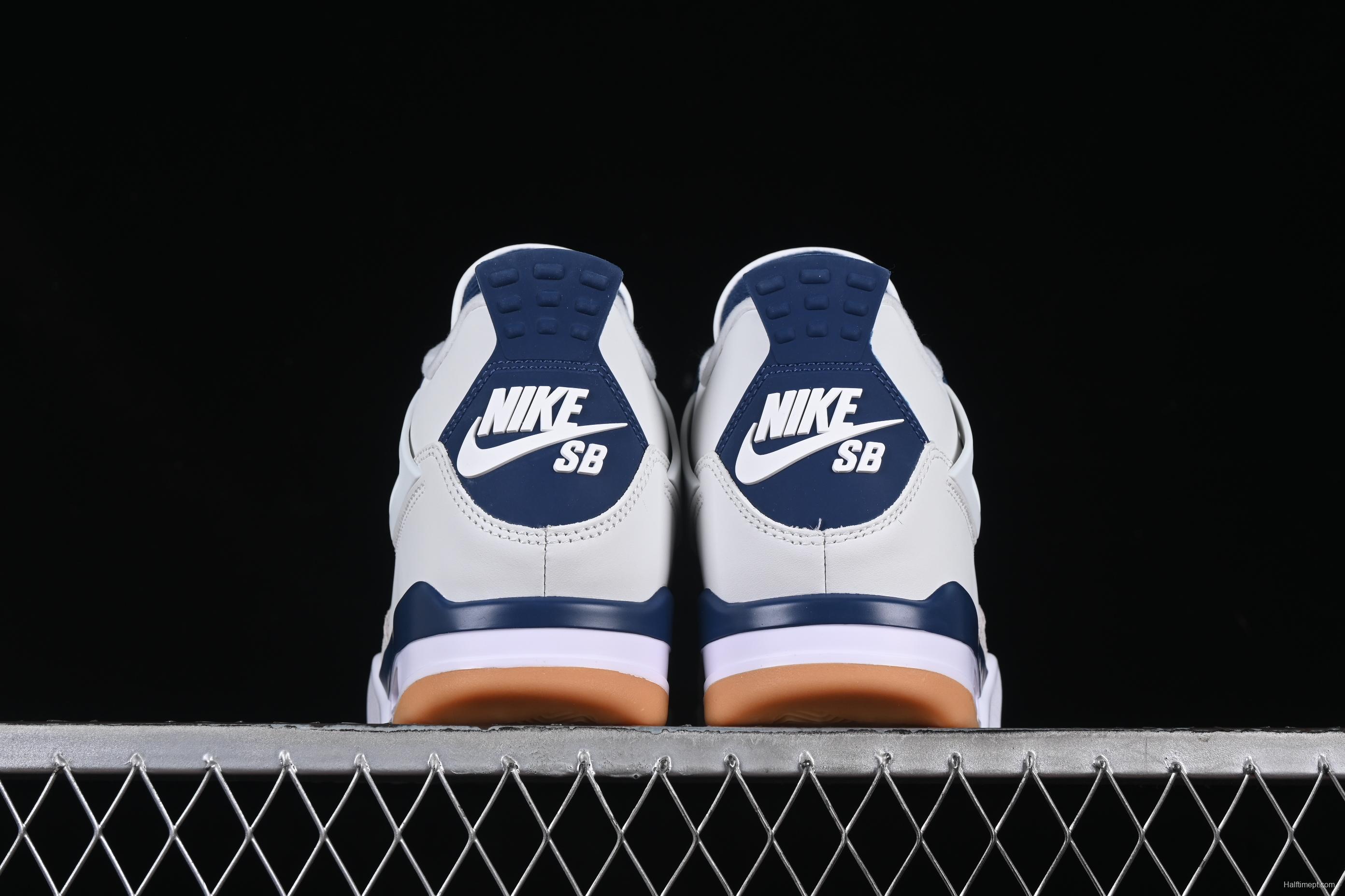 Nike Air Jordan 4 Retro SB x Navy Blue White - DR5415-100