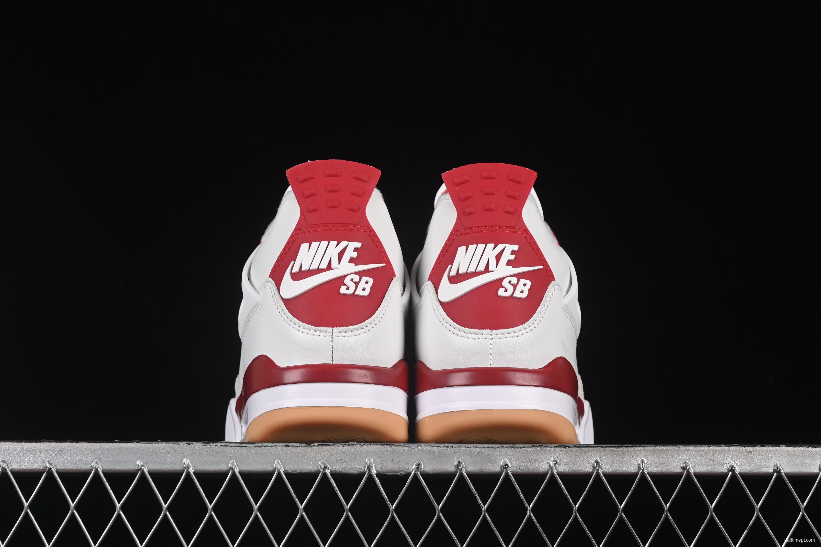 Nike SB x Air Jordan 4 Retro OG Varsity Red Basketball Shoes - DR5415-106