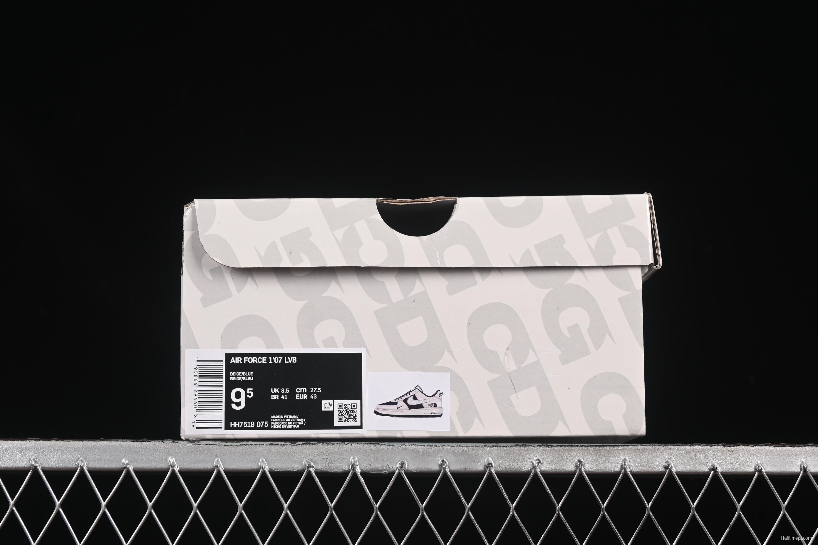 Nike Air Force 1'07 Low The North Face x Comme des Garçons Dark Blue Casual Sneakers - HH7518-075