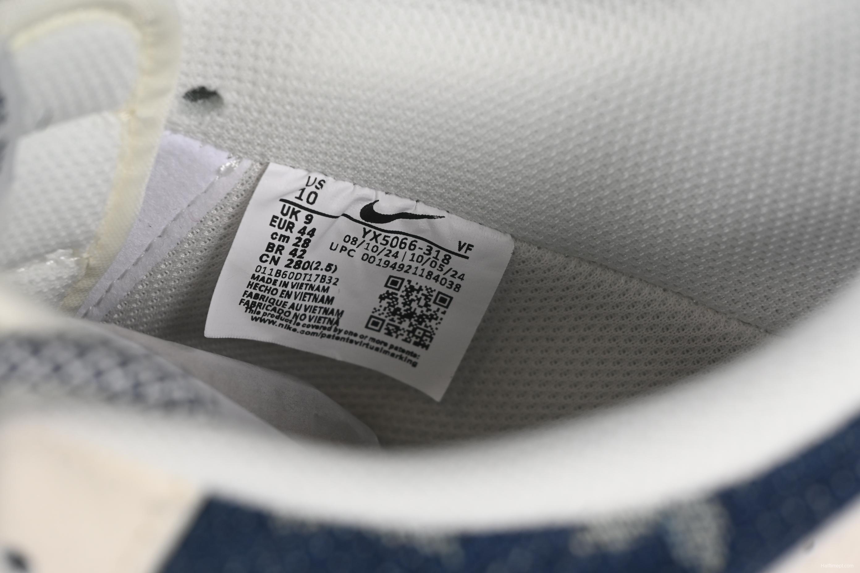 Nike Air Force 1 '07 Low LV Collaboration Dual-Tone Denim Casual Sneakers - YX5066-318