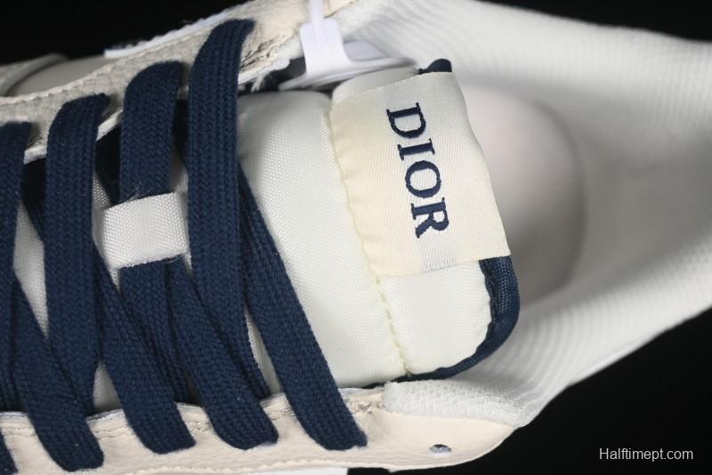 Nike Air Force 1 '07 Low Dior Collaboration Blue Iridescent Swoosh Casual Sneakers - XS1958-569