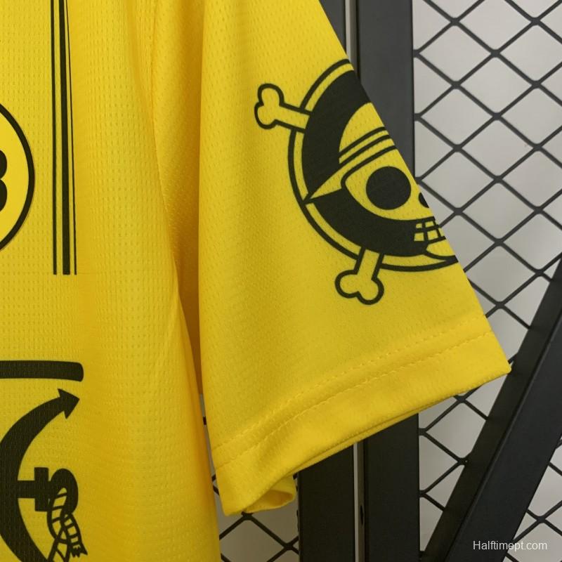 25/26 Borussia Dortmund Yellow with One Piece Design Jersey
