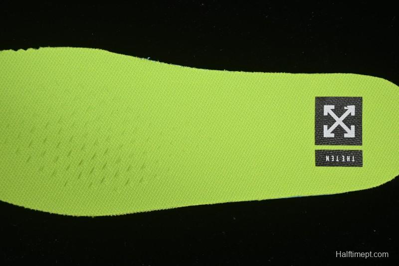 Nike Off White x Air Force 1 Low OW Collaboration Transparent Yellow Sneakers - AO4606-700