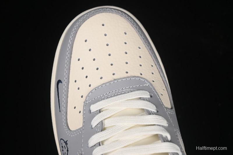 Nike Air Force 1 '07 Low Kaws Collaboration Beige Grey Casual Sneakers - KK1988-077