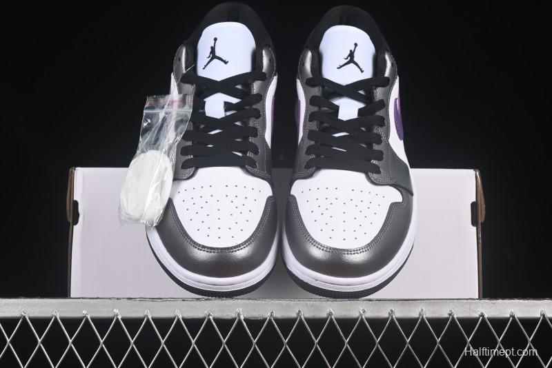 Nike Air Jordan 1 Low AJ1 Dark Purple Low-Top Casual Lifestyle Sneakers - HJ5910-105