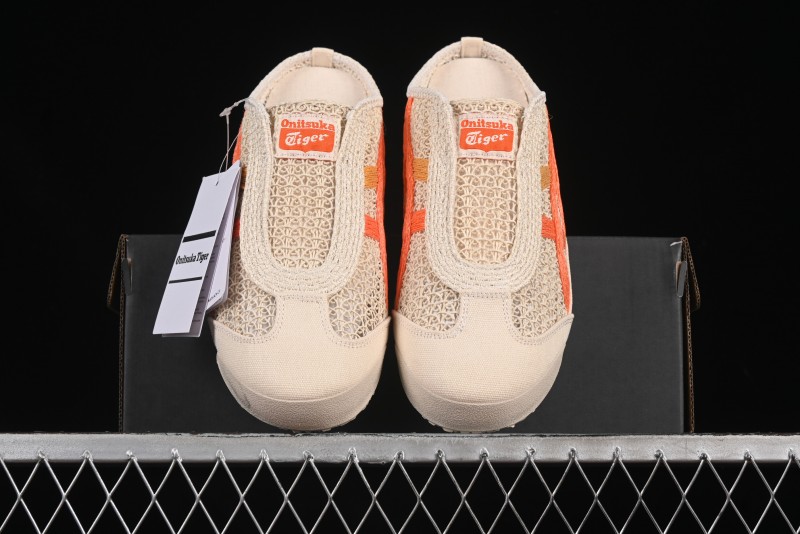 Onitsuka Tiger Mexico 66 Sabot Slip-On Sneakers with Breathable Mesh Upper - 1183C123-251