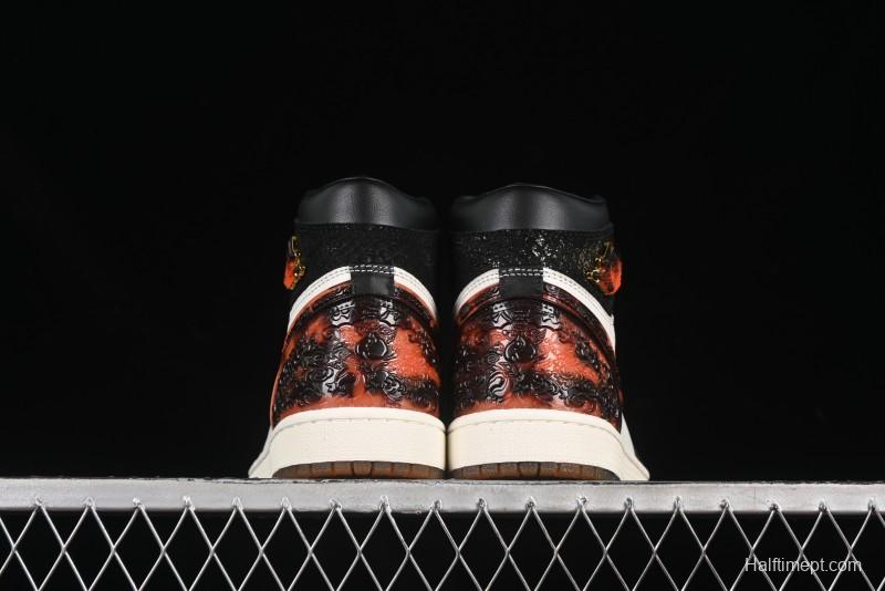 Nike Air Jordan 1 High Retro OG "CNY" Basketball Shoes with Traditional Chinese Auspicious Elements - IB3165-091