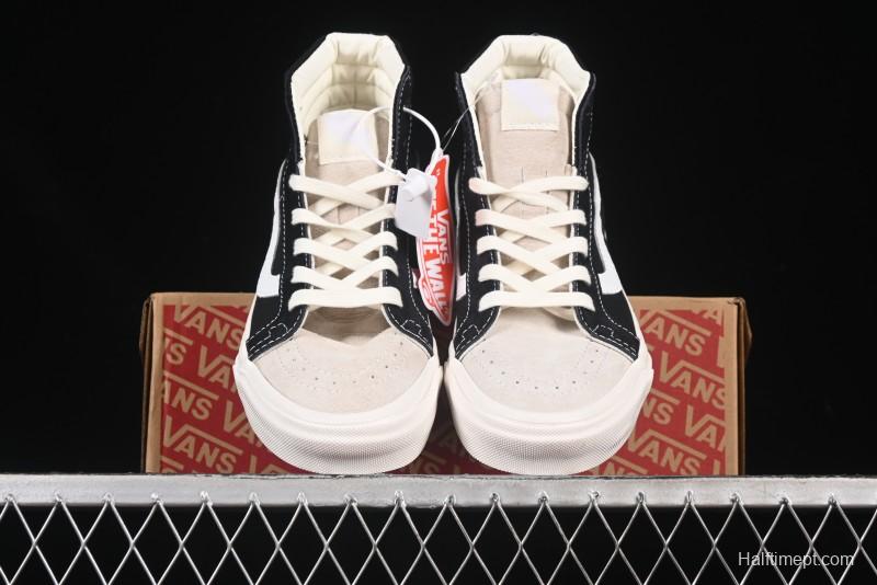 Fear of God x Vans Sk8-Hi High-Top Sneakers in Minimalist Black/White - VN0A2XS1ML5