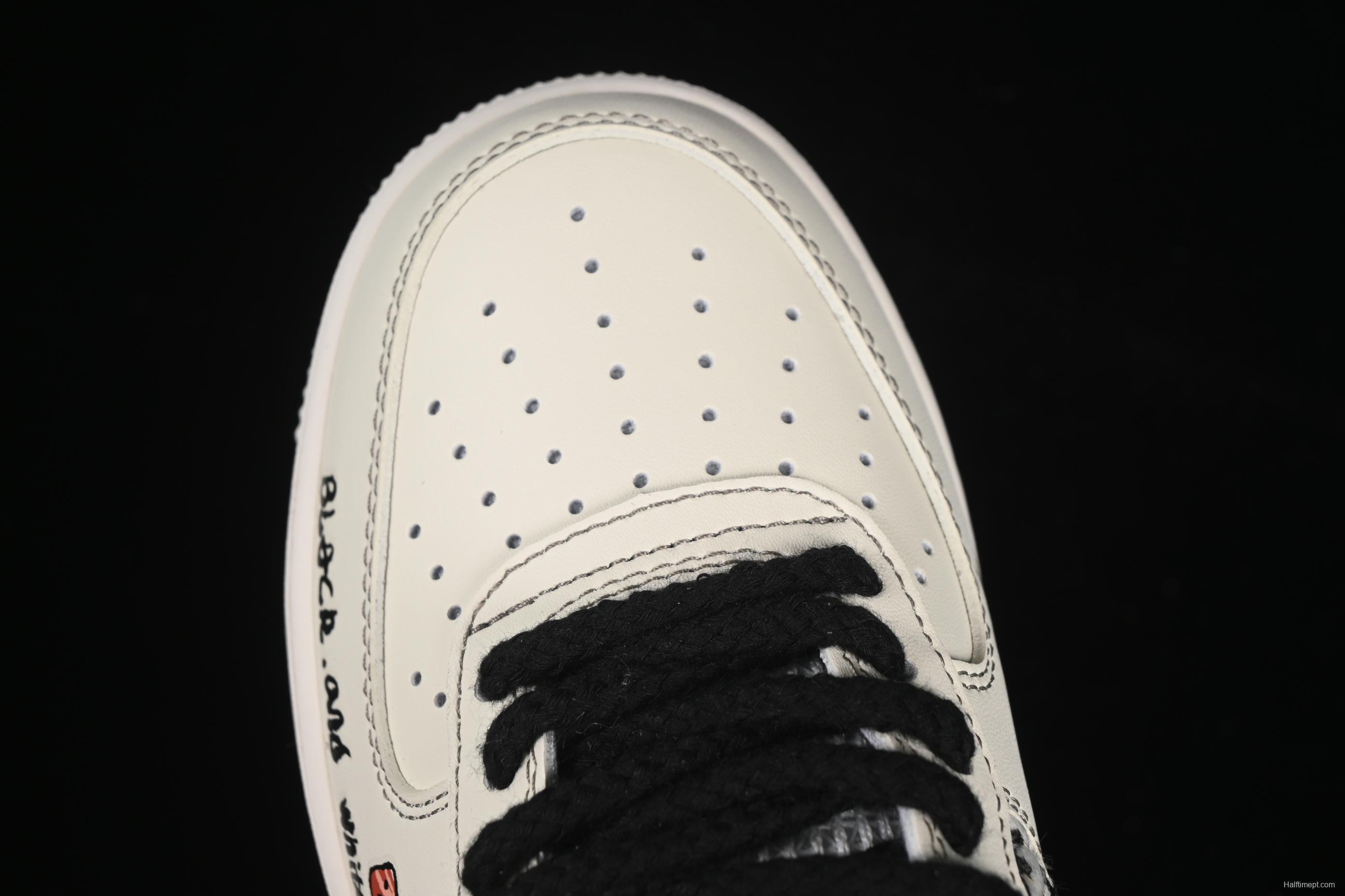 Nike Air Force 1'07 Low Little Black Cat Casual Sneakers - FJ7740-710