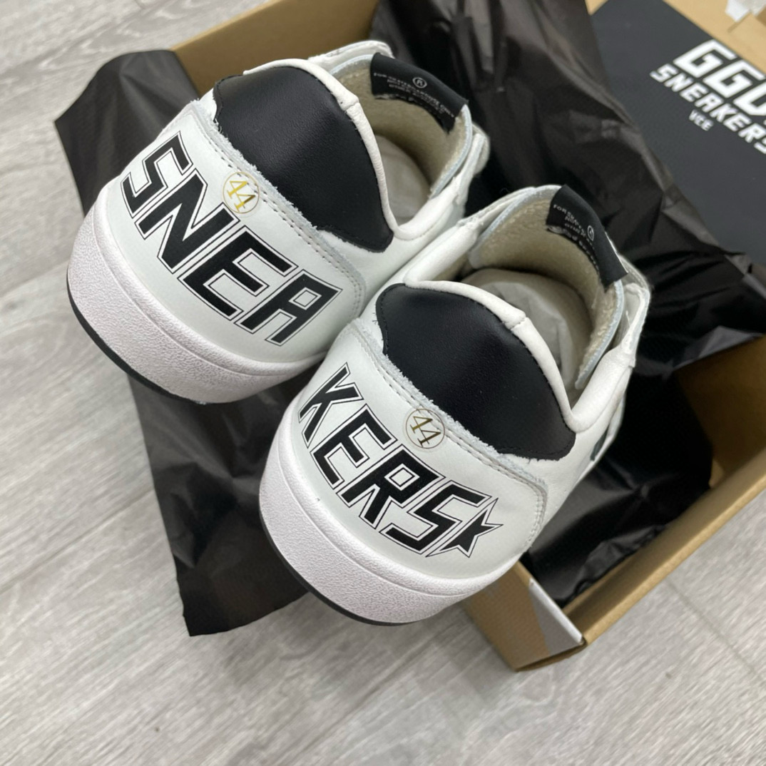 2024 Unisex GGDB White Black Leather Sneakers MJ00260