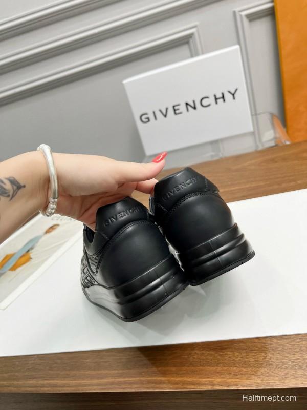 2024 Men Givenchy Black Leather Sneakers MJ00380