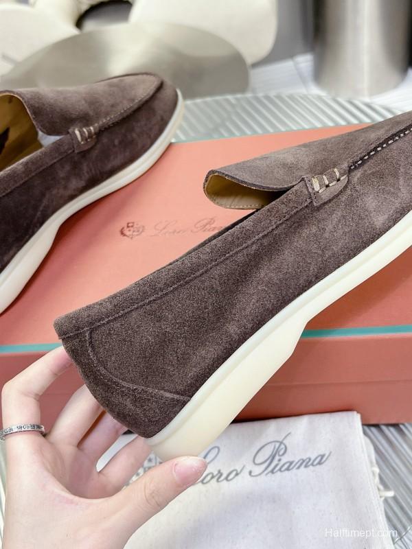 2024 Men Le Parmentier Brown Suede Loafers MJ00270