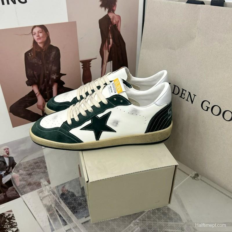 2024 Unisex GGDB White Green Leather Sneakers MJ00260