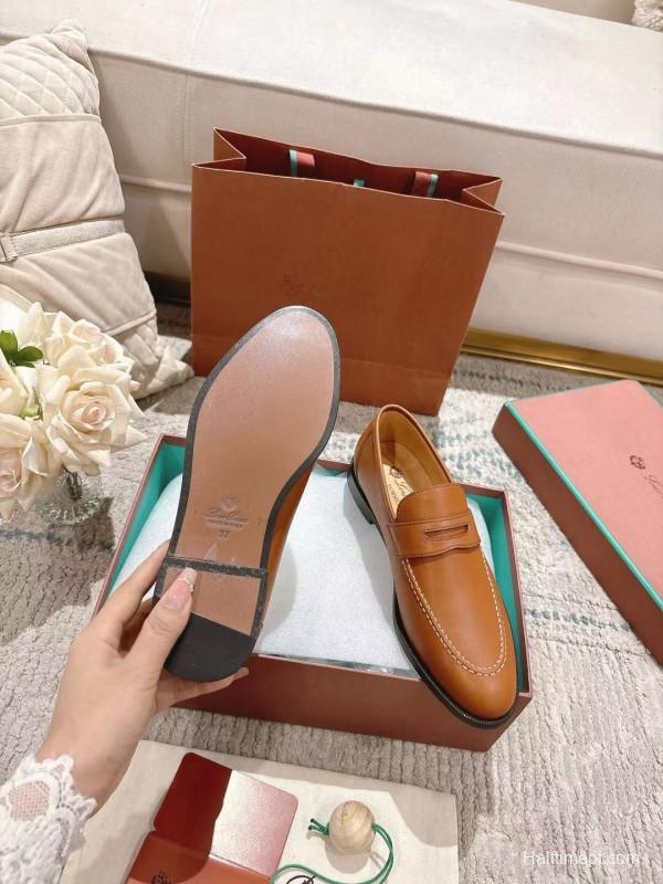 2025 Women LP Brown Leather Loafer LY00340