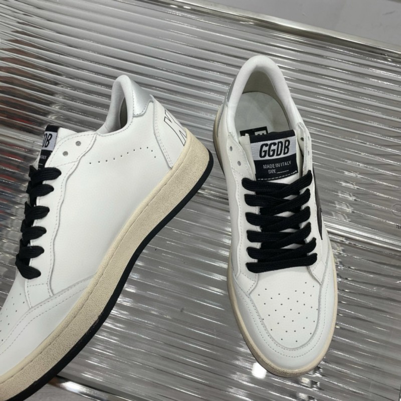 2024 Unisex GGDB White Black Leather Sneakers MJ00260