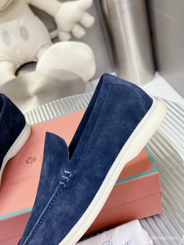 2024 Men Le Parmentier navy suede loafers