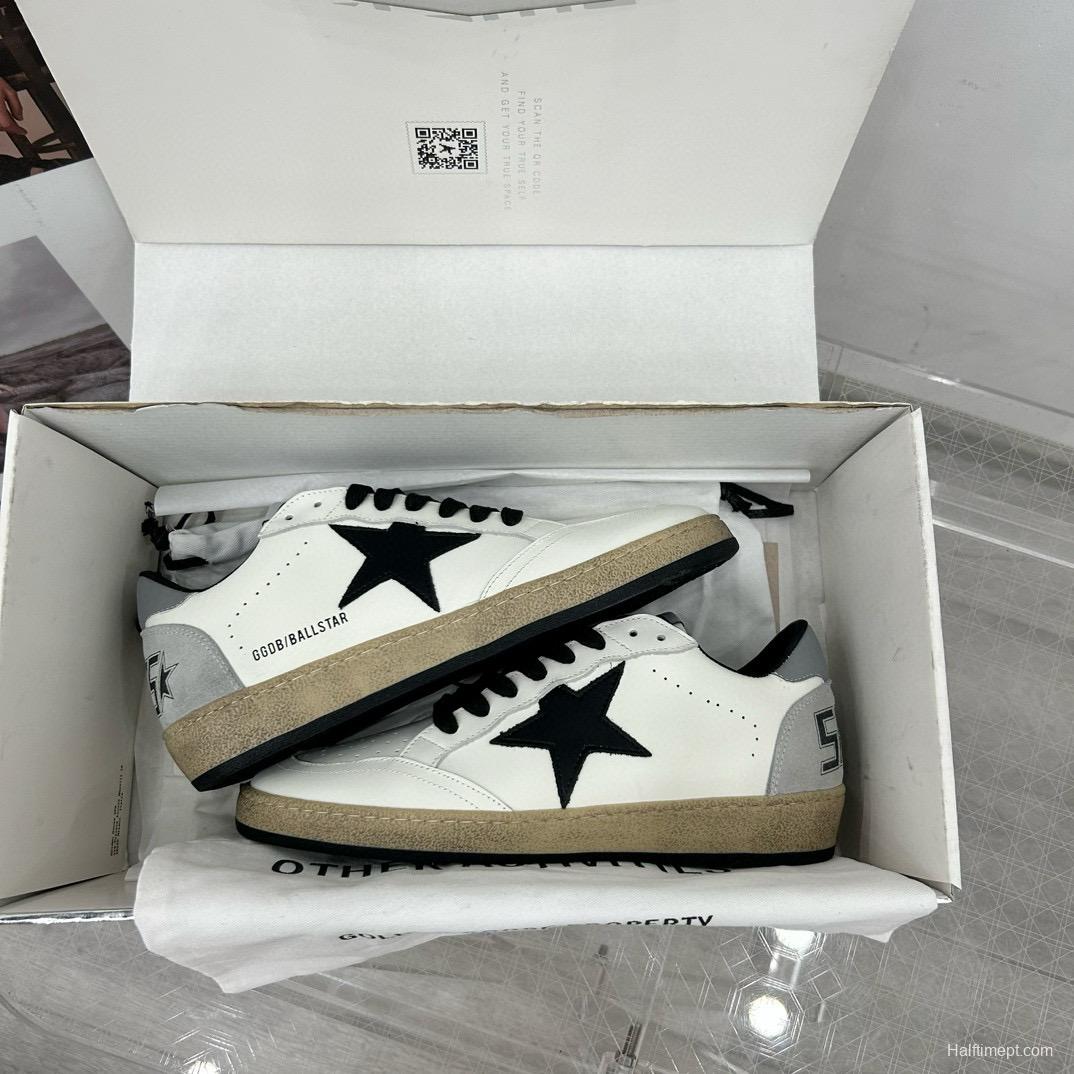 2024 Unisex GGDB White Black Leather Sneakers MJ00260