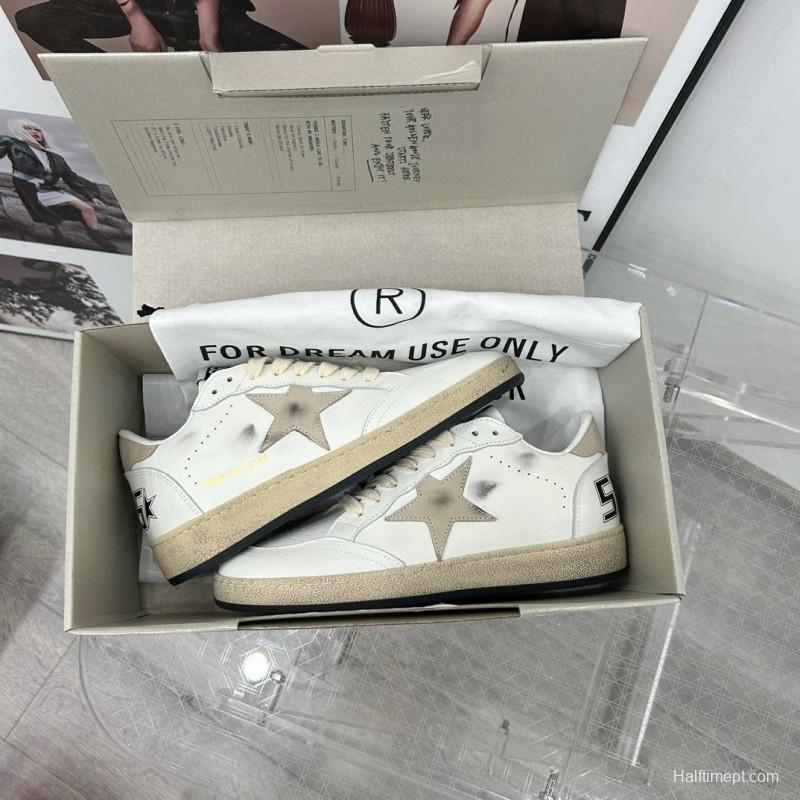 2024 Unisex GGDB White Grey Leather Sneakers MJ00260