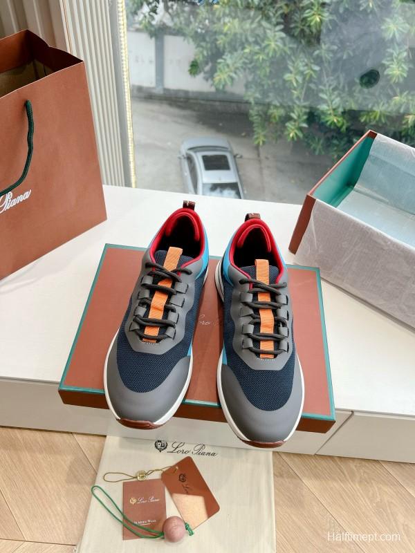 2024 Unisex Le Parmentier Blue Black Grey Knit Casual Shoes Top Version MJ00340