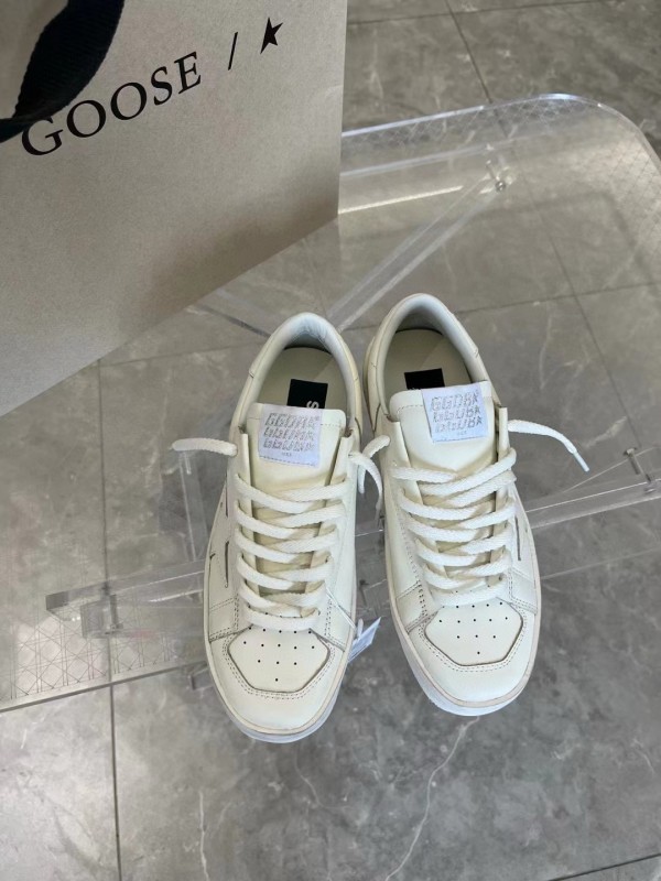 2024 Unisex GGDB White Leather Low Top Sneakers MJ00260