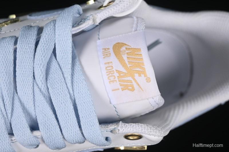 Nike Air Force 1 '07 Low Custom 2D Theme Four Hook Sky Blue Casual Sneakers - ZH0316-084