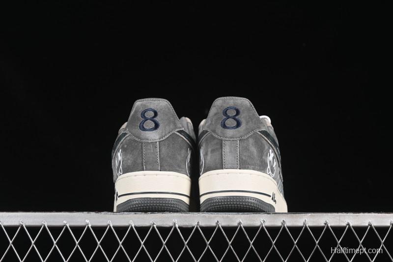 Nike Air Force 1'07 Low Grey Faced Prince Casual Sneakers - YD2452-808