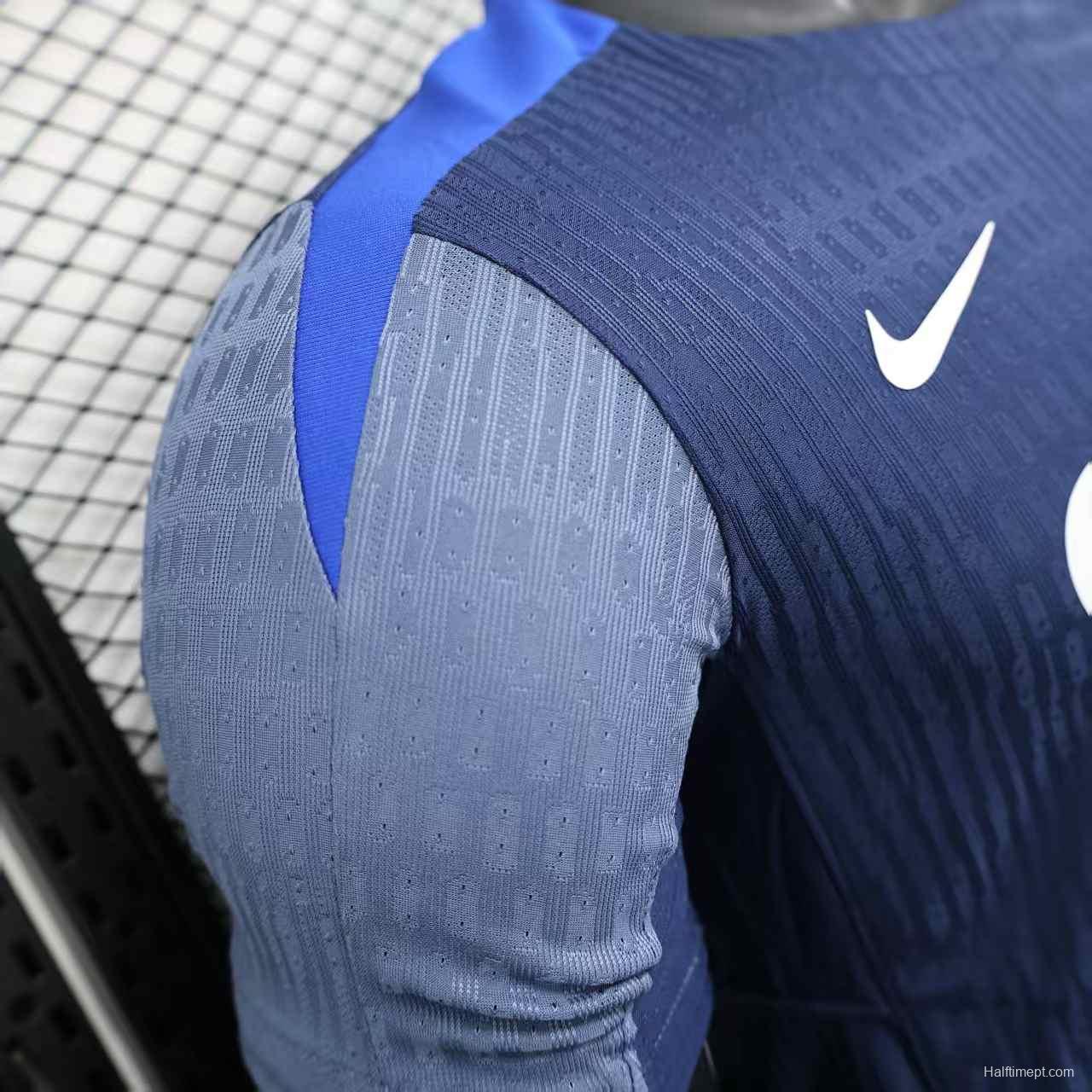 Player Version 25/26 Paris Saint-Germain PSG Blue with Vertical Stripes Jersey