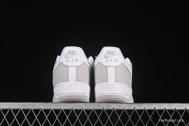 Nike Air Force 1'07 Low Denim Small Swoosh Casual Sneakers - ZH0316-092