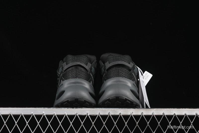 New York Yankees MLB Dome Runner Thick Sole Hollow Out Height Increasing Casual Running Shoes - 3ARND015N50BKS