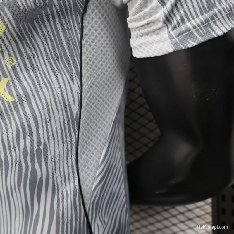 Player Version 25/26 Club America Grey with Diagonal Stripe Pattern Jersey