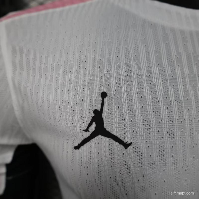 Player Version 25/26 Paris Saint-Germain White with Pink Trim Jersey