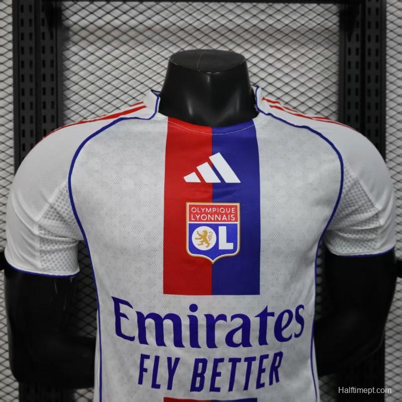 Player Version 25/26 Olympique Lyonnais Lyon Home Jersey