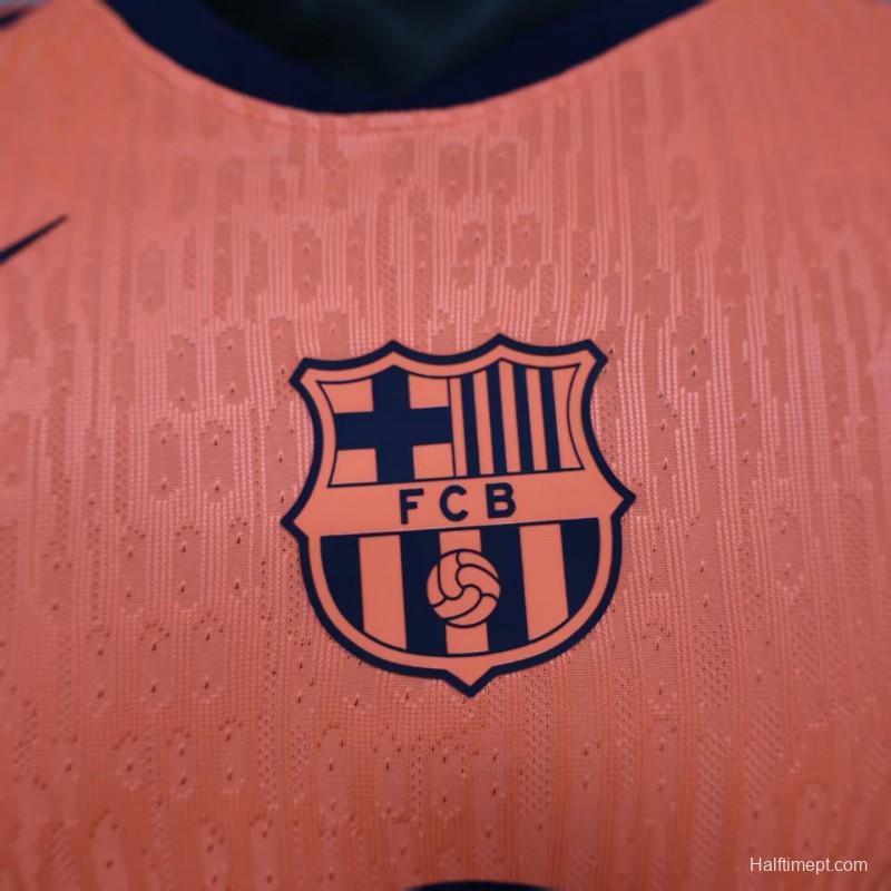 Player Version 25/26 Barcelona Third  Orange Jersey