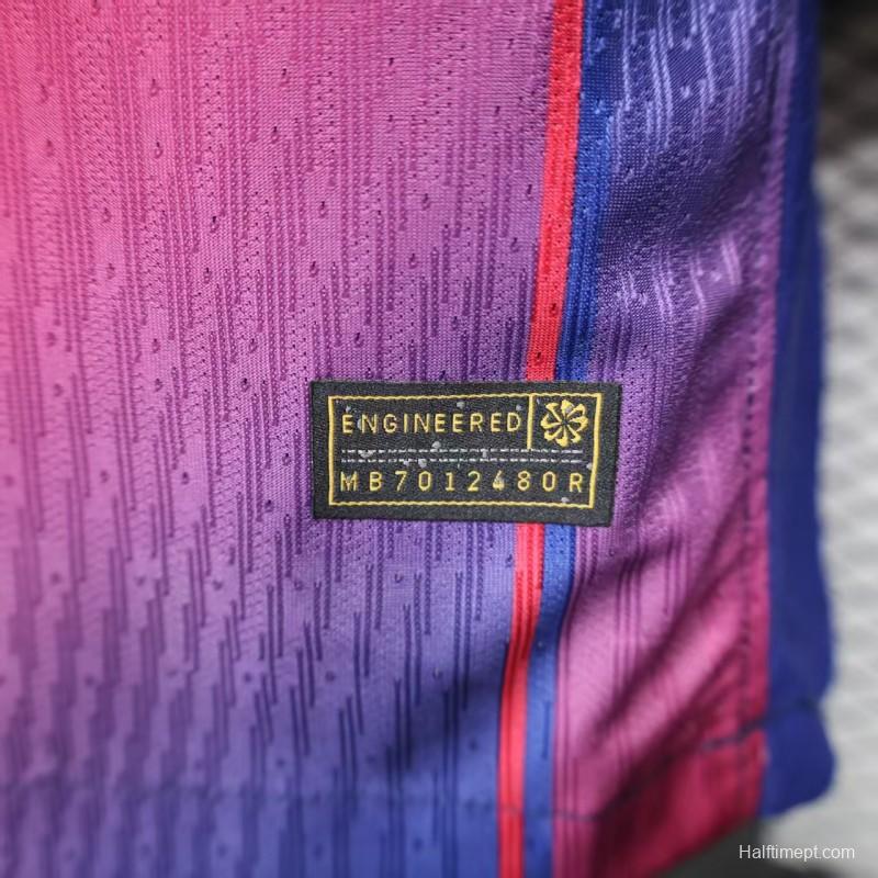 Player Version 25/26 Barcelona Home Jersey Without Sponsor